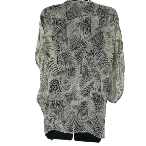 WINTER Kate 100% Vintage Silk Floral Open Kimono Style Size XS - Picture 4 of 6